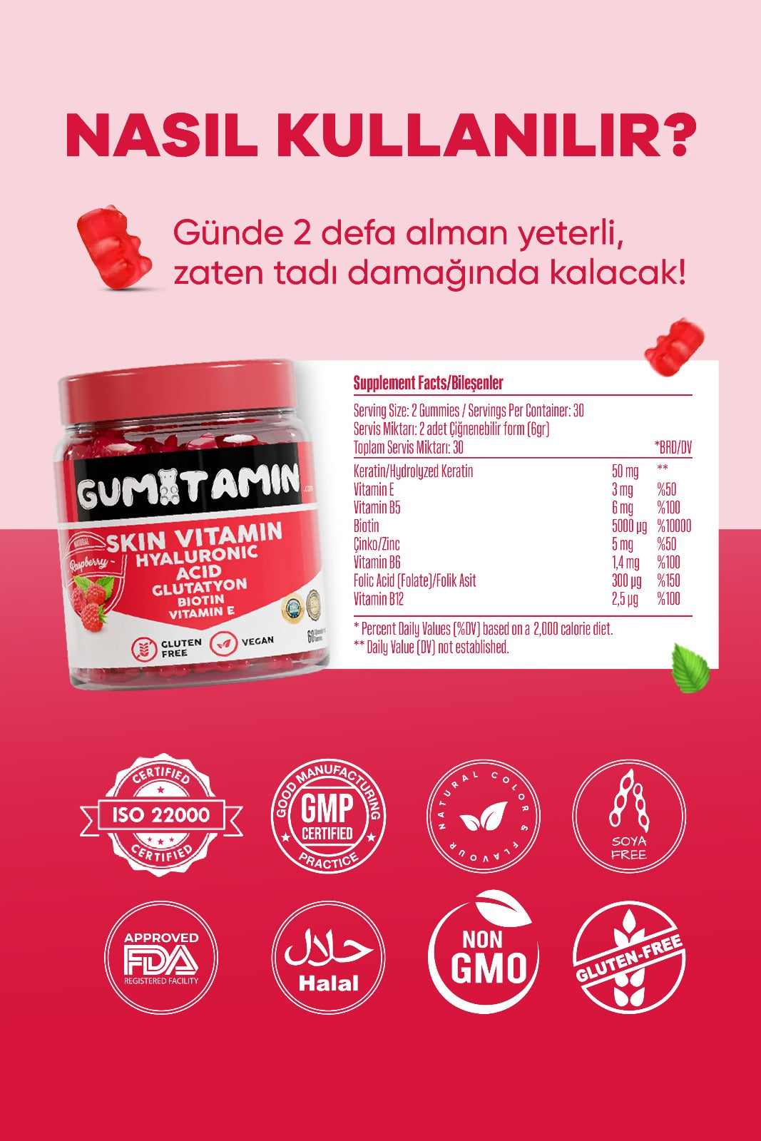 Gumitamin Vegan Cilt Vitamini