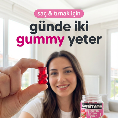 Gumitamin Keratin Saç ve Tırnak Vitamini