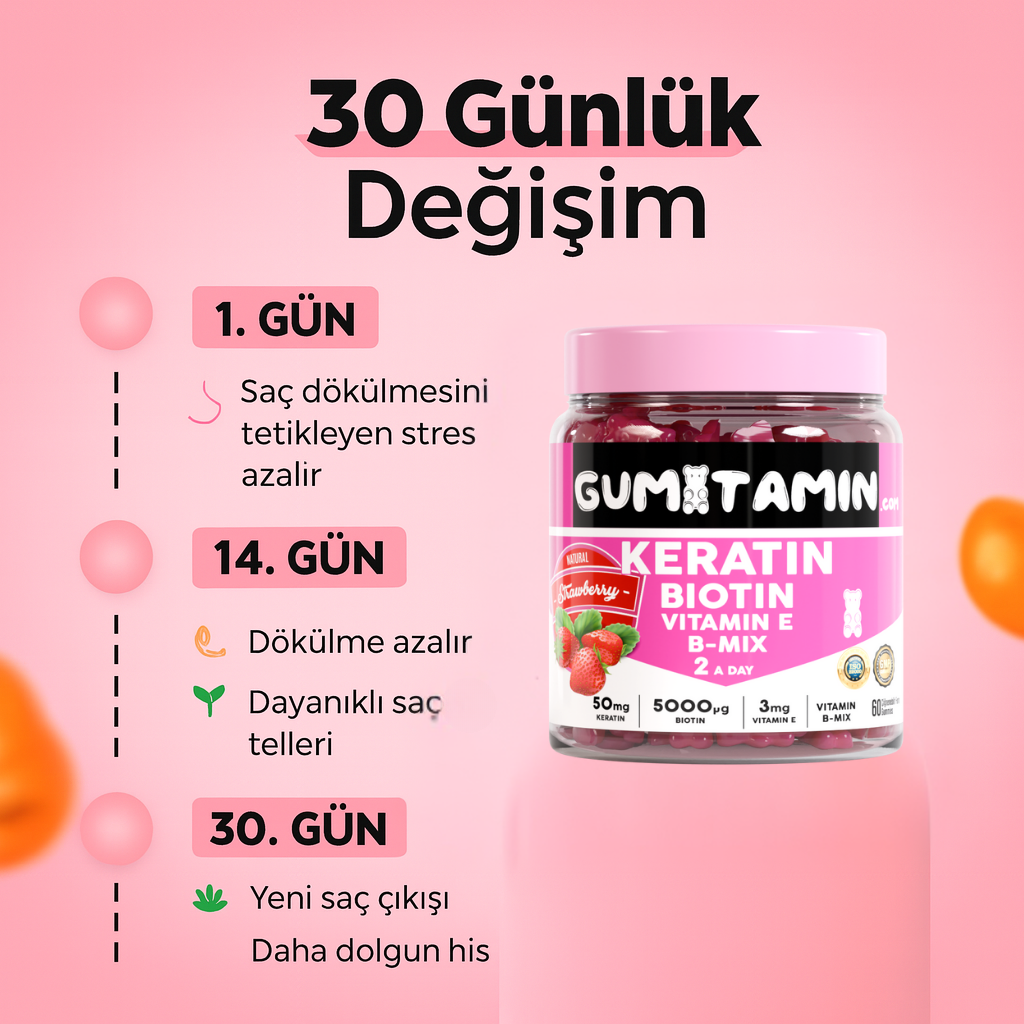 Gumitamin Keratin Saç ve Tırnak Vitamini