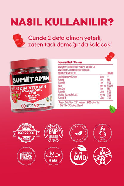 Gumitamin Vegan Cilt Vitamini