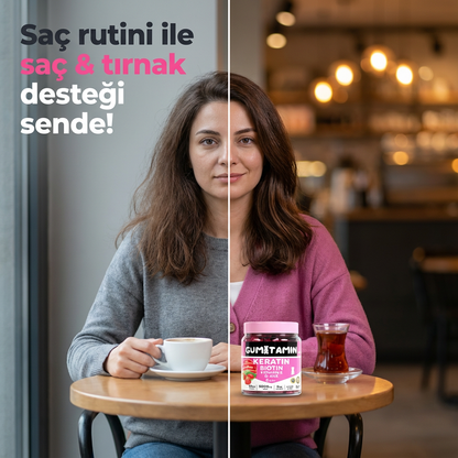 Gumitamin Keratin Saç ve Tırnak Vitamini