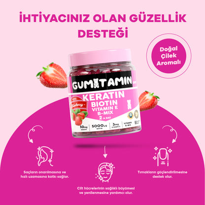 Gumitamin Keratin Saç ve Tırnak Vitamini